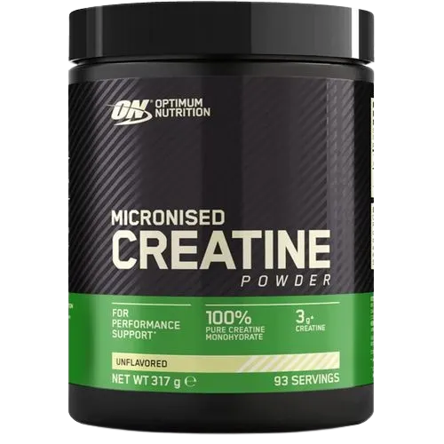 Creatine capsules in a container, popular for boosting strength and muscle growth