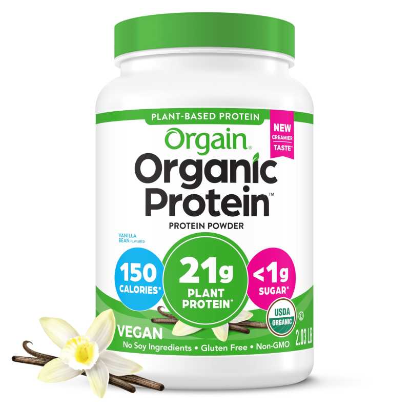 a picture of Protein powder for women Orgain Organic Plant-Based Protein